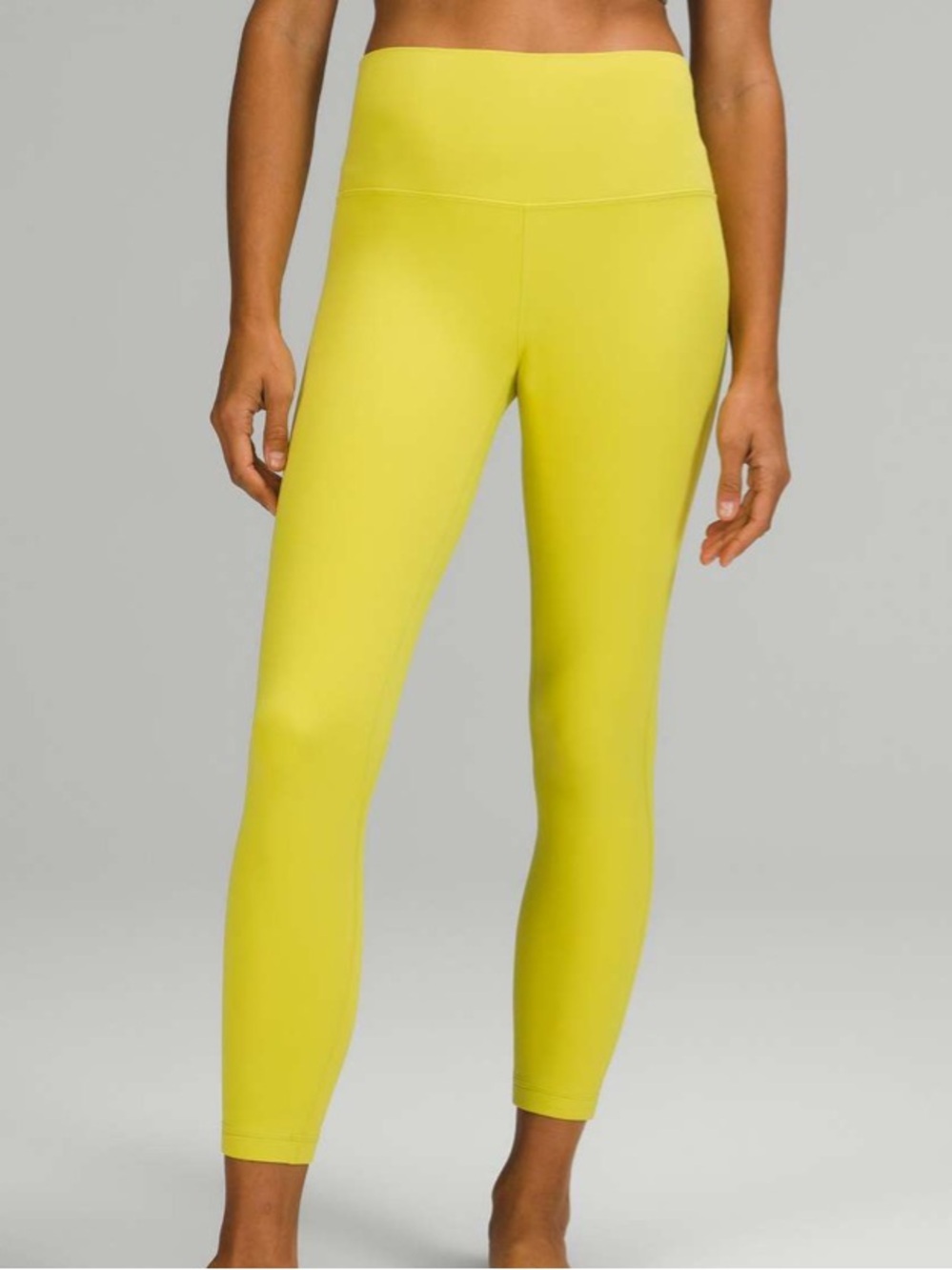 Lululemon - Align High Rise Leggings 25". Yellow Serpentine. Size 4.